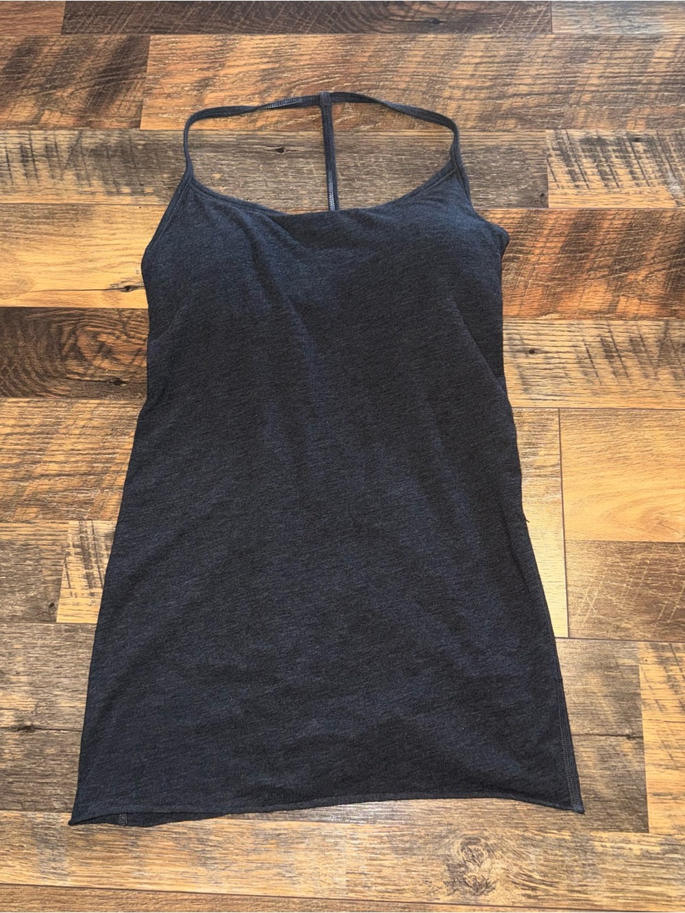 lululemon athletica Dark Gray T-Back Slim Tank